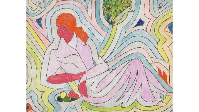 Johannes Itten, Frau mit den Vögeln, o.J.