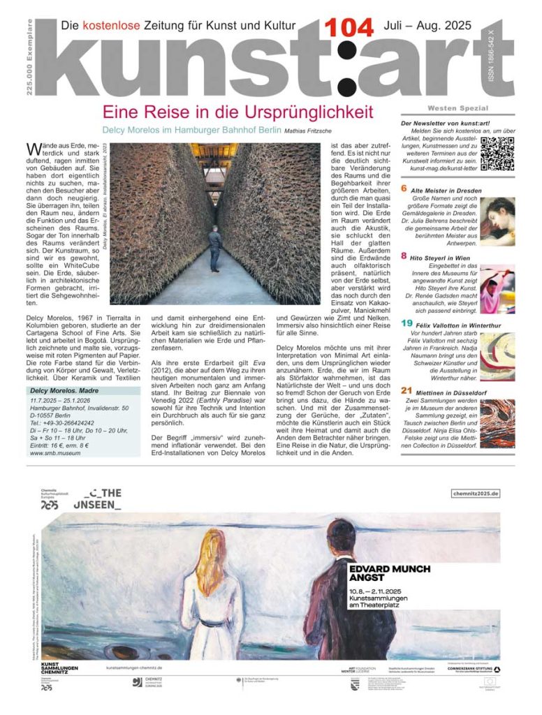 kunst:art I Die kostenlose Zeitung für Kunst und Kultur​