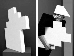Anna & Bernhard Blume, Flüchtender Suprematist, 2002