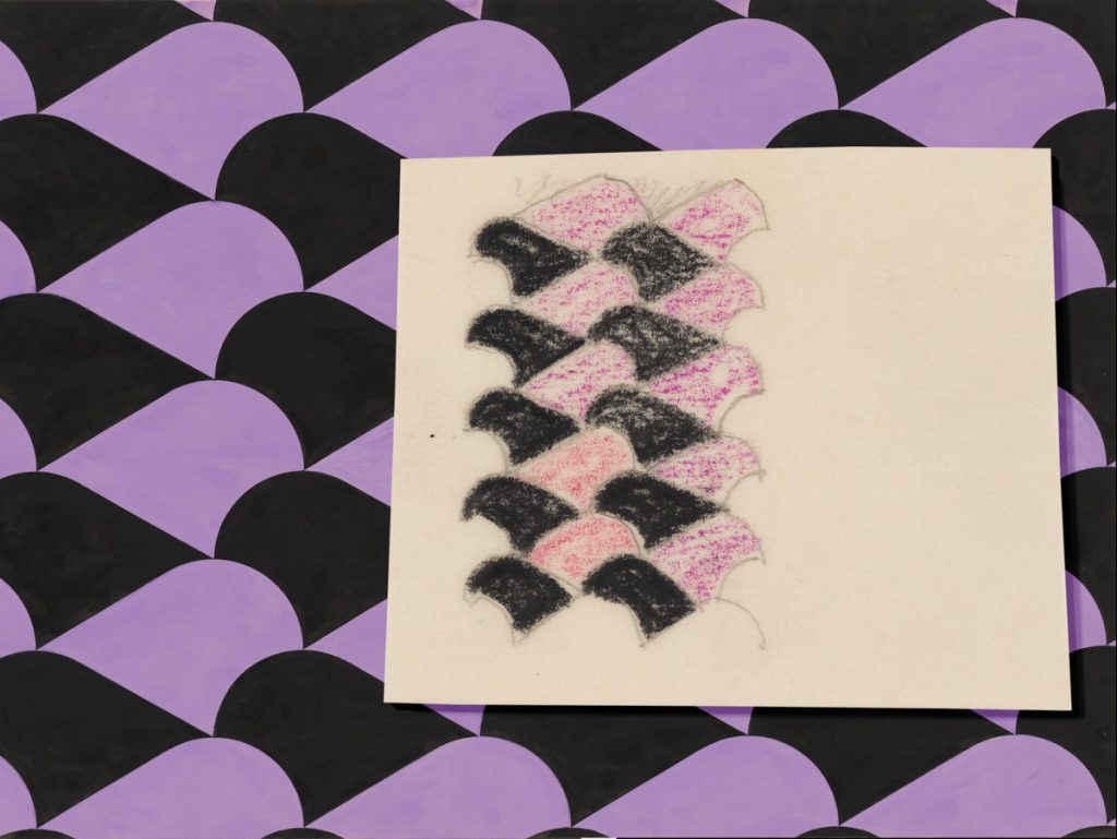Camille Graeser, Stoffentwurf, Schweizer Modewoche, 1943